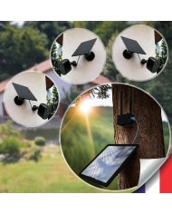 Kit vidéosurveillance 4G autonome solaire 3 caméras WIFI 2K  128Go