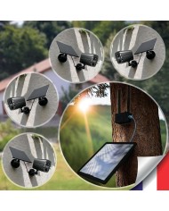 Kit vidéosurveillance 3G 4G autonome 4 caméras solaires WIFI UHD 2K