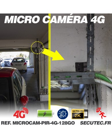 Micro caméra espion 4G HD 1080P longue autonomie détection IR invisible