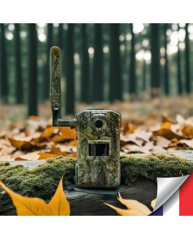 Camera de chasse 4g video UHD 2k et photo 14Mpx vision nocturne longue autonomie audio vidéo en direct détection de mouvement