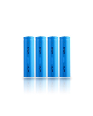Pack de 4 batteries 3.7V rechargeable lithium-ion type 18650 capacité 3200 mAh basse température
