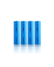 Pack de 4 batteries 3.7V rechargeable lithium-ion type 18650 capacité 3200 mAh basse température