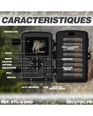 Camera de chasse autonome solaire photo 48 Mpx vidéo audio Full HD vision nocturne invisible étanche IP66