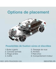 Tracker GPS 4G ultra longue autonomie jusqu'à 10 ans avec 1 position par jour spéciale gestion de flotte accès serveur et carte